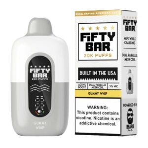 Gummy Whip Fifty Bar V2 20K Puffs Disposable Vape - 5 % NIC