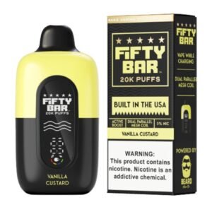 Vanilla Custard Fifty Bar V2 20K Puffs Disposable Vape - 5 % NIC