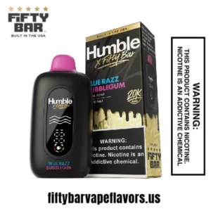 Blue Razz Bubblegum Humble X Fifty Bar 20000 Puffs Disposable