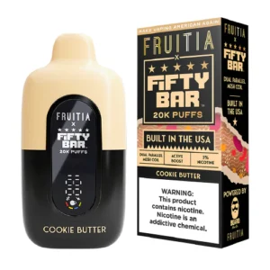 Cookie Butter Fruitia X Fifty Bar 20,000 Puffs Disposable Vape