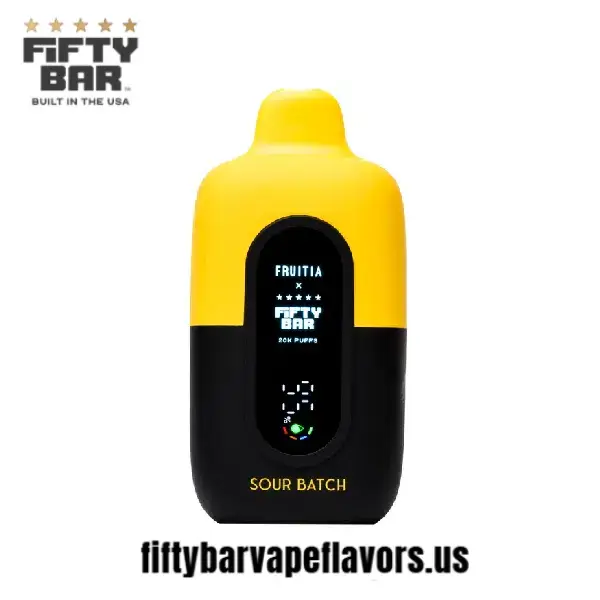 Sour Batch Fruitia X Fifty Bar 20,000 Puffs Disposable Vape 2 Sour Batch Fruitia X Fifty Bar 20,000 Puffs Disposable Vape - Image 2