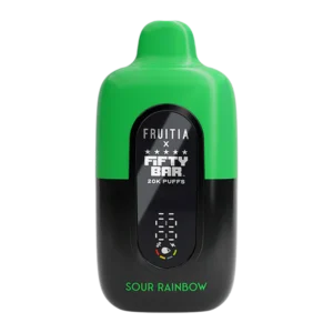 Sour Rainbow Fruitia X Fifty Bar V2 20K Puffs Disposable Vape