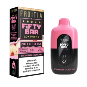 Strawberry Shortcake Fruitia X Fifty Bar 20,000 Puffs Disposable Vape