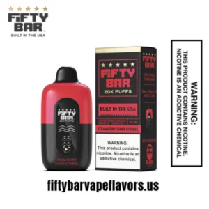Strawberry Super Strudel Fifty Bar V2 20K Puffs Disposable Vape - 5 % NIC