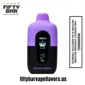 Bonker Berries Fruitia X Fifty Bar 20,000 Puffs Disposable Vape