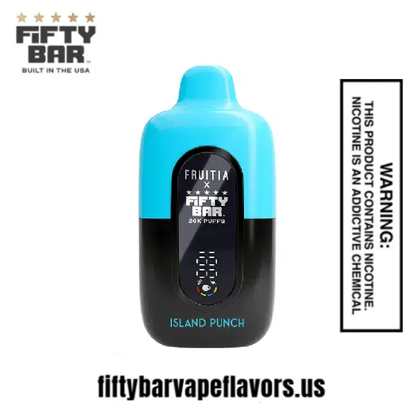 Island Punch Fruitia X Fifty Bar 20,000 Puffs Disposable Vape 1 Island Punch Fruitia X Fifty Bar 20,000 Puffs Disposable Vape
