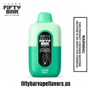 Miami Mint Fruitia X Fifty Bar 20,000 Puffs Disposable Vape