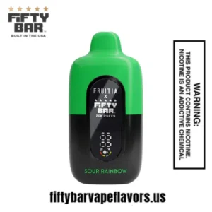 Sour Rainbow Fruitia X Fifty Bar 20,000 Puffs Disposable Vape
