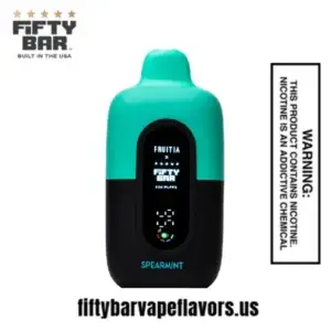 Spearmint Fruitia X Fifty Bar 20,000 Puffs Disposable Vape