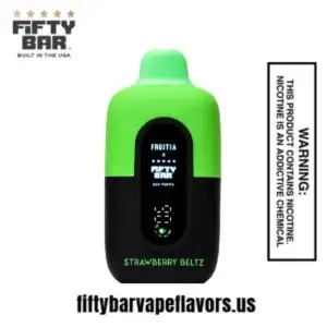 Strawberry Beltz Fruitia X Fifty Bar 20,000 Puffs Disposable Vape