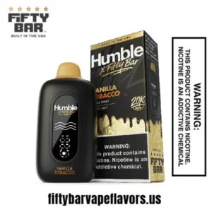 Vanilla Tobacco Humble X Fifty Bar 20000 Puffs Disposable