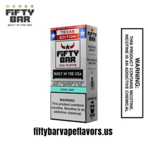 Texas X Fifty Bar Cool Mint Disposable Vape