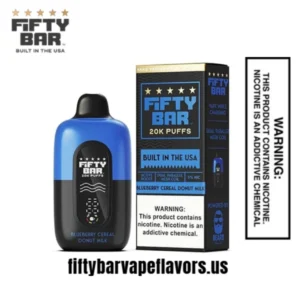 Blueberry Cereal Donut Milky Fifty Bar V2 20K Puffs Disposable Vape - 5 % NIC