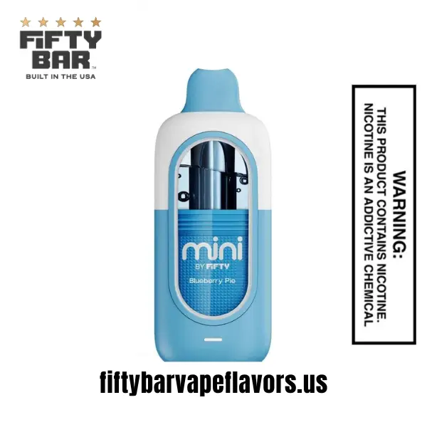 Blueberry Pie Fifty Bar Mini 6500 Puffs Disposable Vape 1 Blueberry Pie Fifty Bar Mini 6500